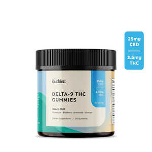 2.5mg Delta 9 THC Raw Gummies (Beach Chill) 25 mg