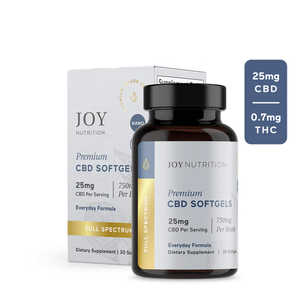 Full Spectrum CBD Softgels with THC 25 mg